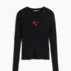 Feiner Pullover mit Herzmotiv Feiner Pullover mit Herzmotiv