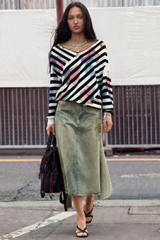 Feiner Wickelpullover