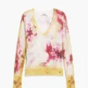 Feinstrick-Pullover mit Blumenmuster Feinstrick-Pullover mit Blumenmuster