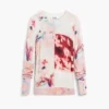 Feinstrick-Pullover mit Collage-Print
