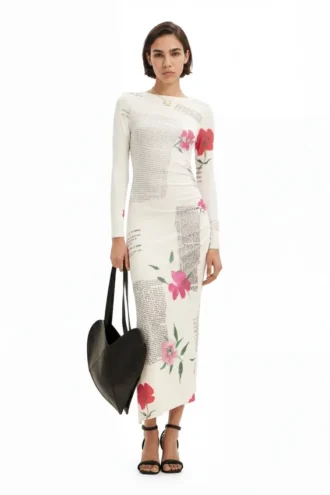 Figurbetontes Midi-Kleid