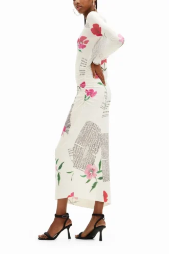 Figurbetontes Midi-Kleid
