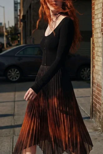 Figurbetontes Midikleid Figurbetontes Midikleid
