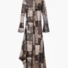 Fließendes Kleid mit Animal-Print Fließendes Kleid mit Animal-Print