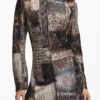 Fließendes Kleid mit Animal-Print Fließendes Kleid mit Animal-Print