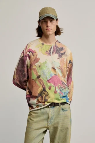 Gaugin-Pullover mit Print