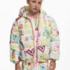 Gesteppte Jacke mit Schriftzug Gesteppte Jacke mit Schriftzug