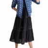 Gesteppte Jacke mit Spitze Gesteppte Jacke mit Spitze