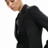 Gestreifter Patchwork-Blazer Gestreifter Patchwork-Blazer