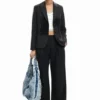 Gestreifter Patchwork-Blazer Gestreifter Patchwork-Blazer