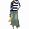 Gestreifter Pullover mit Rippstrick Gestreifter Pullover mit Rippstrick