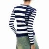 Gestreifter Pullover mit Rippstrick Gestreifter Pullover mit Rippstrick