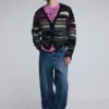 Gestreifter Strickpullover Gestreifter Strickpullover