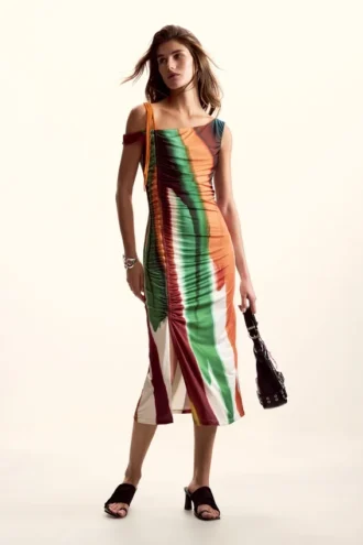 Gestreiftes Kleid von M. Christian Lacroix