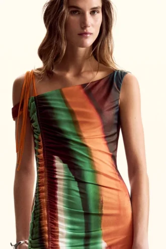 Gestreiftes Kleid von M. Christian Lacroix