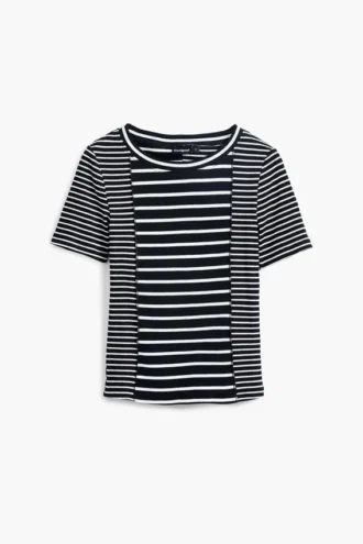 Gestreiftes Kurzarm-T-Shirt