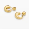 Goldene Ohrringe Zalio Goldene Ohrringe Zalio
