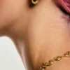 Goldene Ohrringe Zalio Goldene Ohrringe Zalio