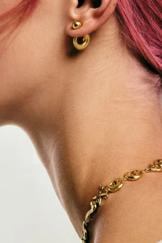 Goldene Ohrringe Zalio