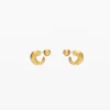 Goldene Ohrringe Zalio Goldene Ohrringe Zalio