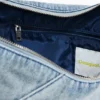 Große Denim-Charms-Tasche