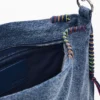 Große Denim-Herztasche