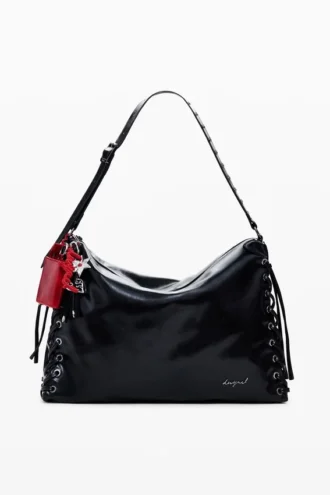 Große glänzende gewebte Tasche