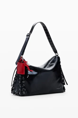 Große glänzende gewebte Tasche