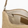 Große Raffia-Tasche mit Anhängern Große Raffia-Tasche mit Anhängern