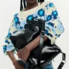 Große Tasche aus Kunstleder