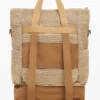 Großer modularer Raffia-Rucksack Großer modularer Raffia-Rucksack