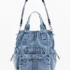 Großer Rucksack aus Denim Großer Rucksack aus Denim