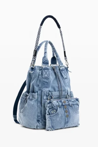 Großer Rucksack aus Denim