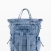 Großer Rucksack aus Denim Großer Rucksack aus Denim