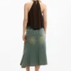 Halterbluse mit Applikationen Halterbluse mit Applikationen