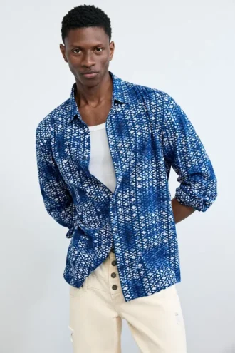 Hemd mit geometrischem Print