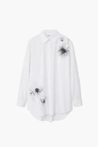 Hemd mit Mohnblumenprint