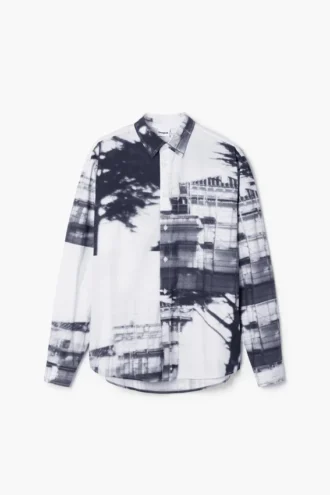Hemd mit urbanem Print