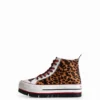 High-Top-Plateausneaker mit Animal-Print High-Top-Plateausneaker mit Animal-Print