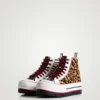 High-Top-Plateausneaker mit Animal-Print High-Top-Plateausneaker mit Animal-Print