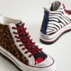 High-Top-Plateausneaker mit Animal-Print High-Top-Plateausneaker mit Animal-Print