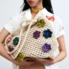 Häkel-Tasche mit Blumen Häkel-Tasche mit Blumen