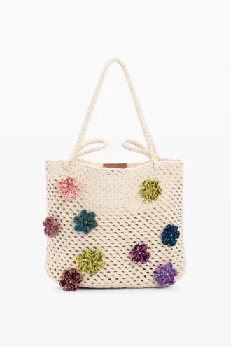 Häkel-Tasche mit Blumen
