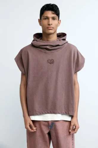 Hoodie-T-Shirt mit Logo
