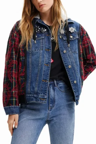 Hybrid-Jeansjacke