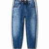 Hybrid-Jogginghose aus Denim Hybrid-Jogginghose aus Denim