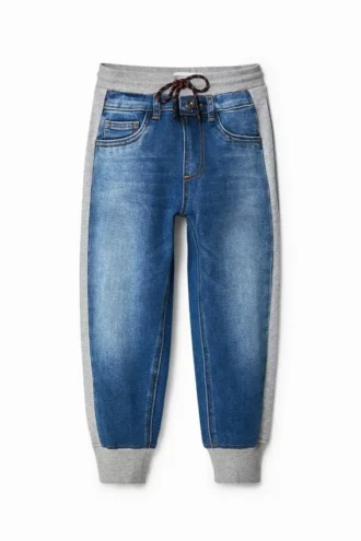 Hybrid-Jogginghose aus Denim Hybrid-Jogginghose aus Denim