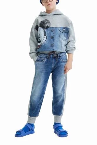 Hybrid-Jogginghose aus Denim Hybrid-Jogginghose aus Denim