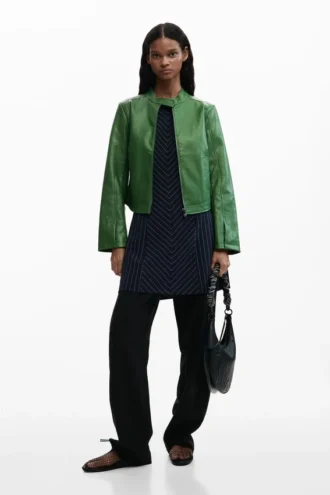 Jacke aus Kunstleder