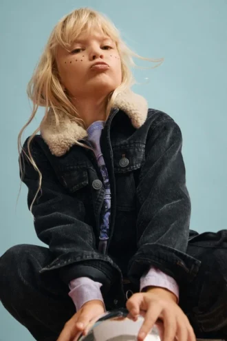 Jacke mit Sherpa-Kragen Jacke mit Sherpa-Kragen